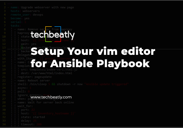 Setup Your vim editor for Ansible Playbook